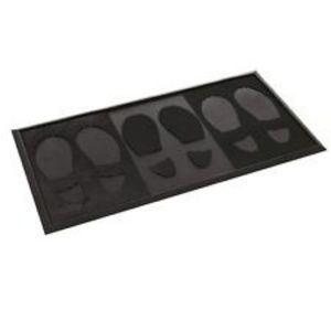 Rubber Boot Tray and Mudroom Doormat W/Footprints